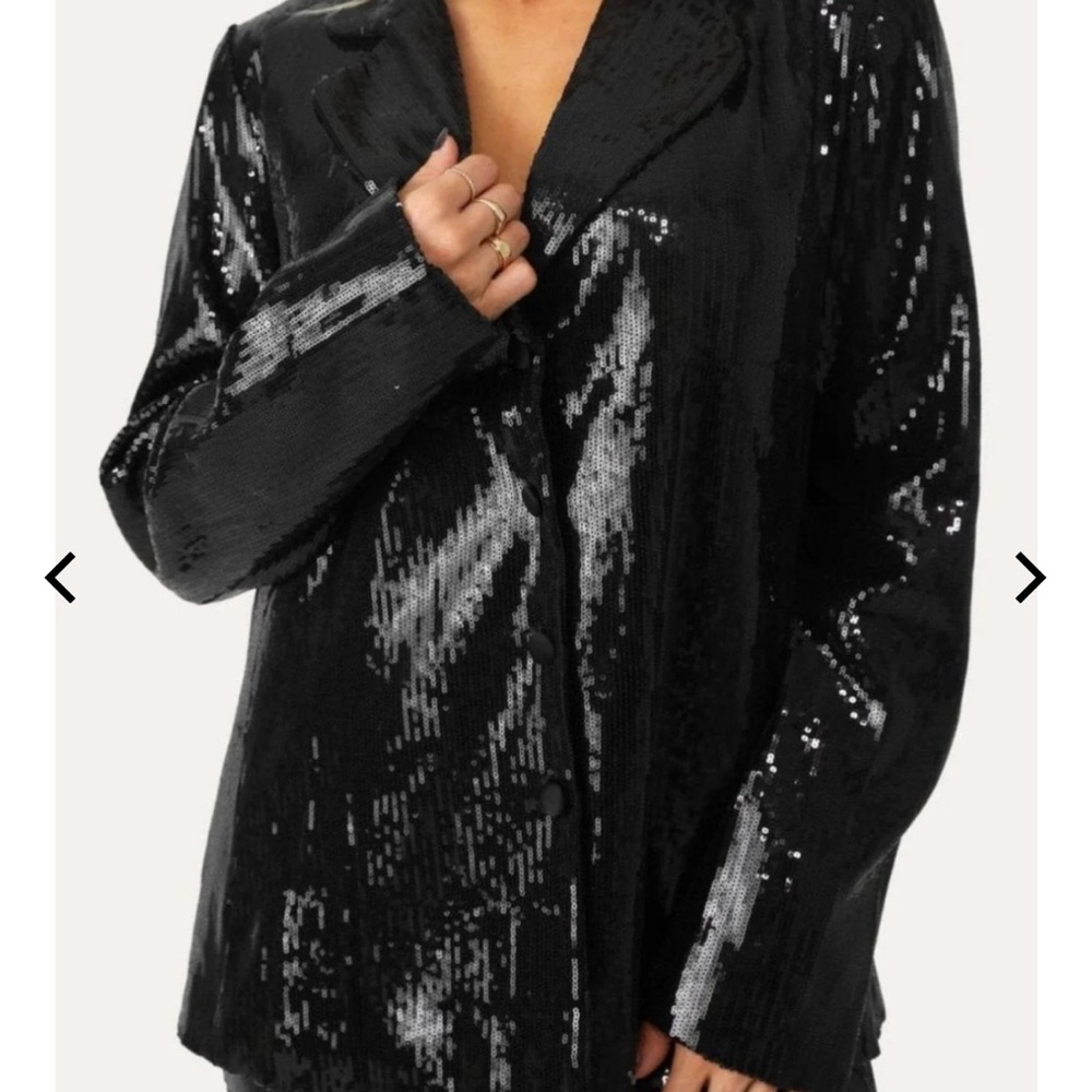 Black sequin blazer